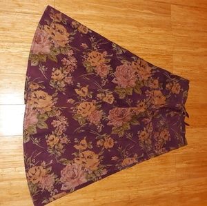 Roberto Cavalli Vintage Italy Suede Leather Skirt